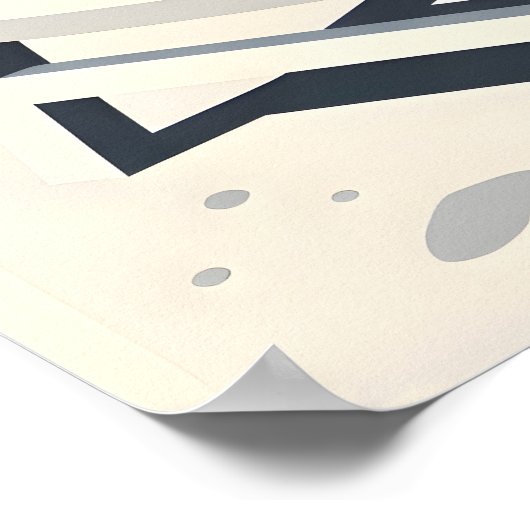 Funny German flag Poster (Ecke)