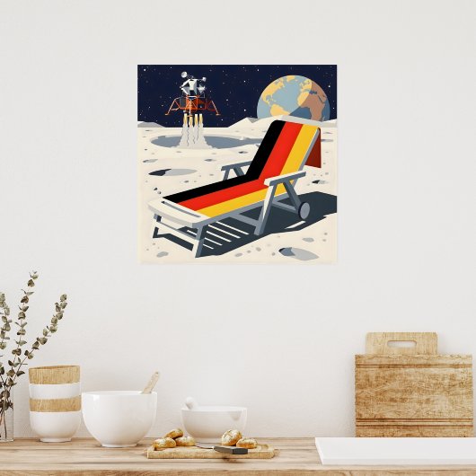 Funny German flag Poster (Küche)