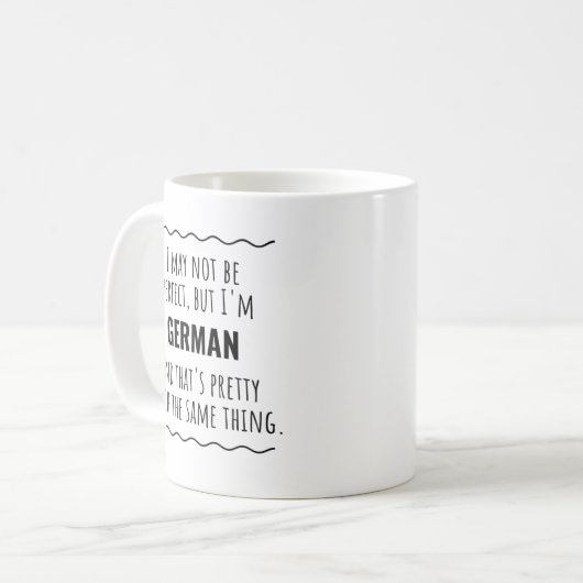 Funny German Germany Gift Idea Kaffeetasse (Vorderseite Links)