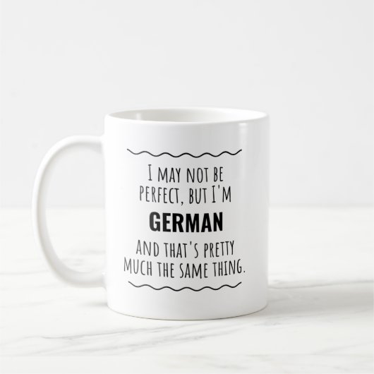 Funny German Germany Gift Idea Kaffeetasse (Links)