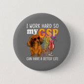 Funny German Kurzhaarige Pointer GSP Lover Button (Vorderseite)
