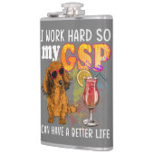 Funny German Kurzhaarige Pointer GSP Lover Flachmann (Links)