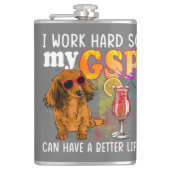 Funny German Kurzhaarige Pointer GSP Lover Flachmann (Vorderseite)