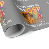 Funny German Kurzhaarige Pointer GSP Lover Geschenkpapier (Rolleneckpunkt)