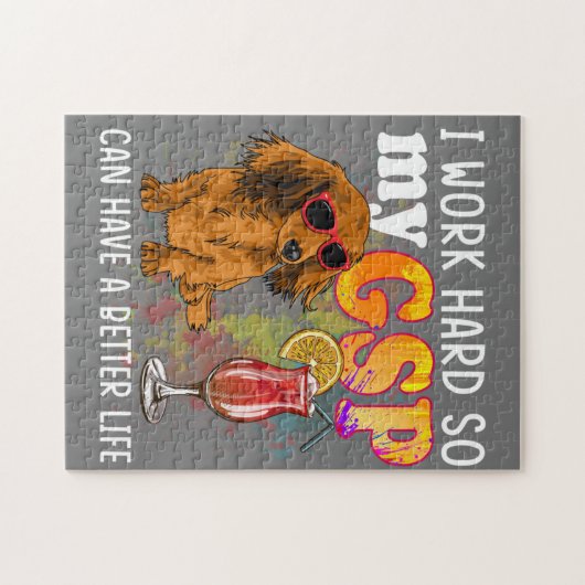 Funny German Kurzhaarige Pointer GSP Lover Puzzle (Horizontal)