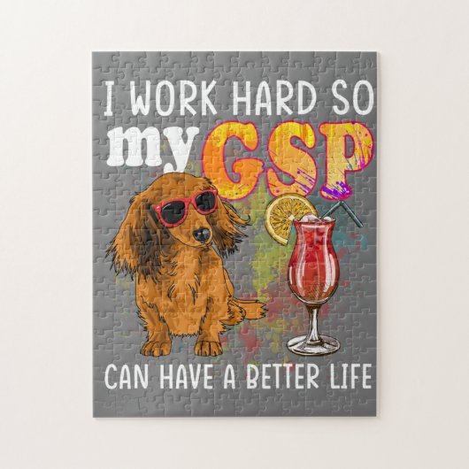 Funny German Kurzhaarige Pointer GSP Lover Puzzle (Vertikal)