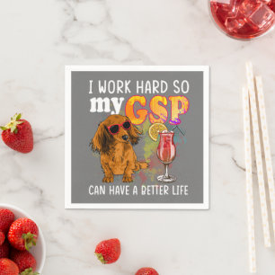 Funny German Kurzhaarige Pointer GSP Lover Serviette