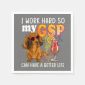 Funny German Kurzhaarige Pointer GSP Lover Serviette (Vorderseite)