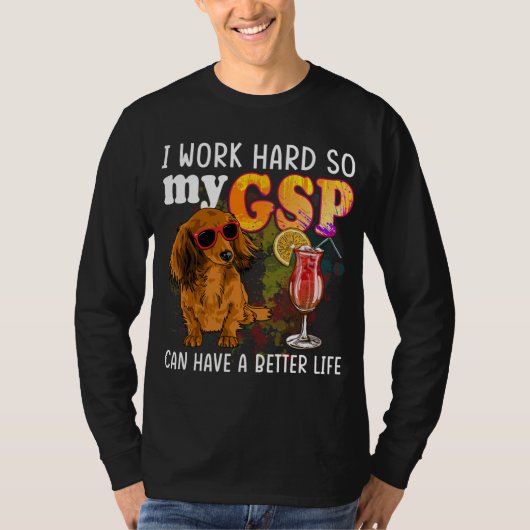 Funny German Kurzhaarige Pointer GSP Lover T-Shirt (Vorderseite)