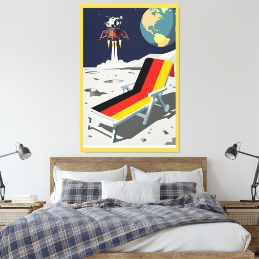 Funny German Leinwanddruck (Insitu (Schlafzimmer))