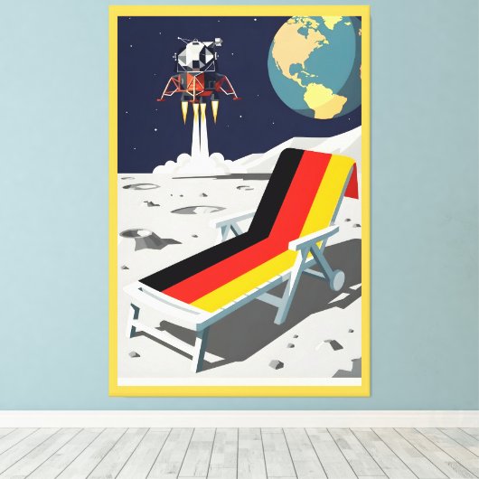 Funny German Leinwanddruck (Insitu (Holzboden))