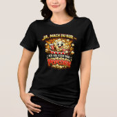 Funny German Popcorn Drama Quote Design Tri-Blend Shirt (Vorderseite)