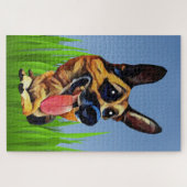 Funny German Shepherd 1014 Stück Schwieriges Puzzl Puzzle (Horizontal)