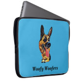 Funny German Shepherd 15" Neoprene Laptop Sleeve (Vorne Rechts)