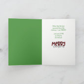 Funny German Shepherd Bereit für Weihnachten (Innenseite)