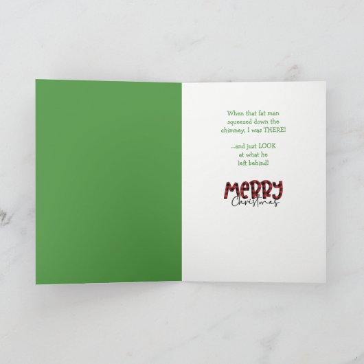 Funny German Shepherd Bereit für Weihnachten (Innenseite)