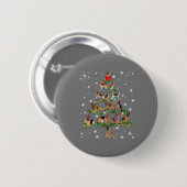 Funny German Shepherd Christmas Tree Decor Ornamen Button (Vorne & Hinten)