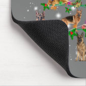 Funny German Shepherd Christmas Tree Decor Ornamen Mousepad (Ecke)
