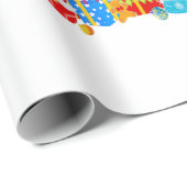 Funny German Shepherd Christmas Tree Lights Gesche Geschenkpapier (Rolleneckpunkt)