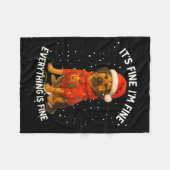 Funny German Shepherd Decorate Christmas Shirts I' Fleecedecke (Vorderseite (Horizontal))