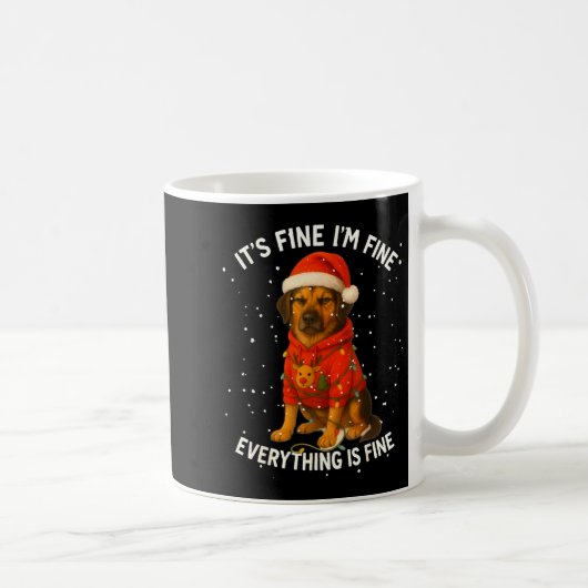 Funny German Shepherd Decorate Christmas Shirts I' Kaffeetasse (Rechts)
