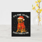 Funny German Shepherd Decorate Christmas Shirts I' Karte (Gelbe Blume)