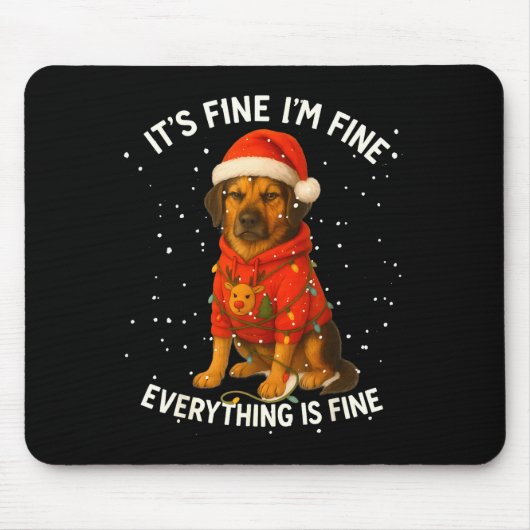Funny German Shepherd Decorate Christmas Shirts I' Mousepad (Vorne)