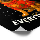 Funny German Shepherd Decorate Christmas Shirts I' Poster (Ecke)