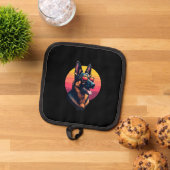 Funny German Shepherd Dog Design Art Costume Outfi Topflappen (Oben Unten)