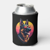 Funny German Shepherd Dog Design Art Kostüm Outfi Dosenkühler (Kanne Vorderseite)