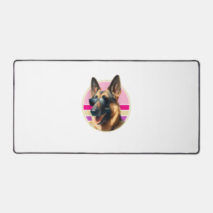 Funny German Shepherd Dog Design Art Kostüm Outfi Schreibtischunterlage