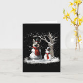Funny German Shepherd Dog In The Snow Tree Christm Karte (Gelbe Blume)
