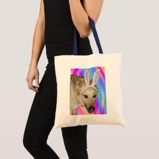 Funny German Shepherd Dog & Ostersonnige Ohren Tragetasche