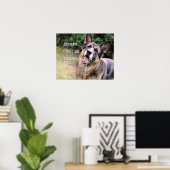Funny German Shepherd Dog Poster Print (Heimbüro)
