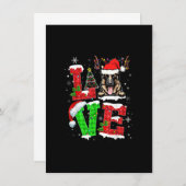 Funny German Shepherd Dog Tree Christmas Lights Xm Einladung (Vorne/Hinten)