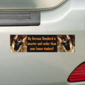 Funny German Shepherd Foto Ehrenschüler Autoaufkleber (Auf Auto)