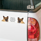 Funny German Shepherd Foto Snarling Angry Autoaufkleber (Auf Lkw)