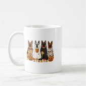 Funny German Shepherd Hunde Dressed as Ghost Soky  Kaffeetasse (Links)