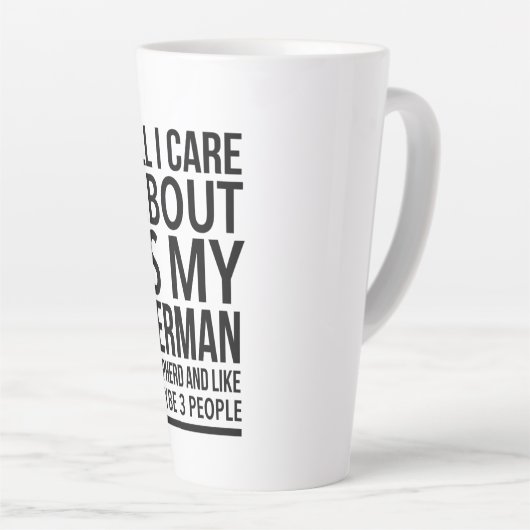 Funny German shepherd Milchtasse (Rechte Ecke)