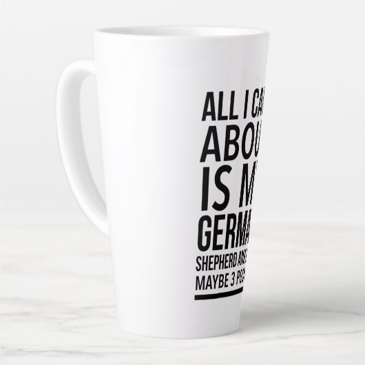Funny German shepherd Milchtasse (Linke Ecke)