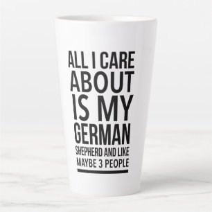 Funny German shepherd Milchtasse