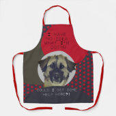 Funny German Shepherd Mix Dog benötigt Hilfe beim  Schürze (Vorderseite)