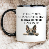 Funny German Shepherd, Peeking Dog Owner Geschenk Kaffeetasse