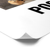 Funny German Shepherd sitzt auf der Toilette Wand Poster (Ecke)