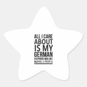 Funny German shepherd Stern-Aufkleber (Vorderseite)