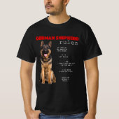 Funny German Shepherd T-Shirt (Vorderseite)
