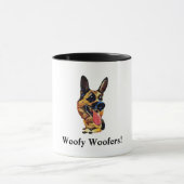Funny German Shepherd Tasse (Zentrum)