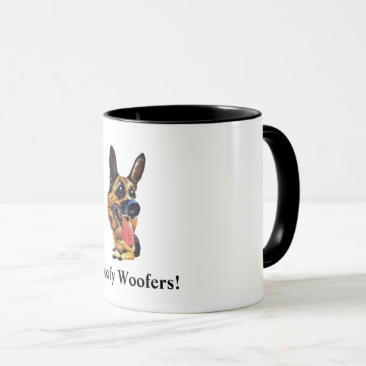 Funny German Shepherd Tasse (VorderseiteRechts)
