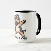 Funny German Shepherd Tasse (VorderseiteRechts)