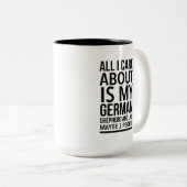 Funny German shepherd Zweifarbige Tasse (VorderseiteRechts)